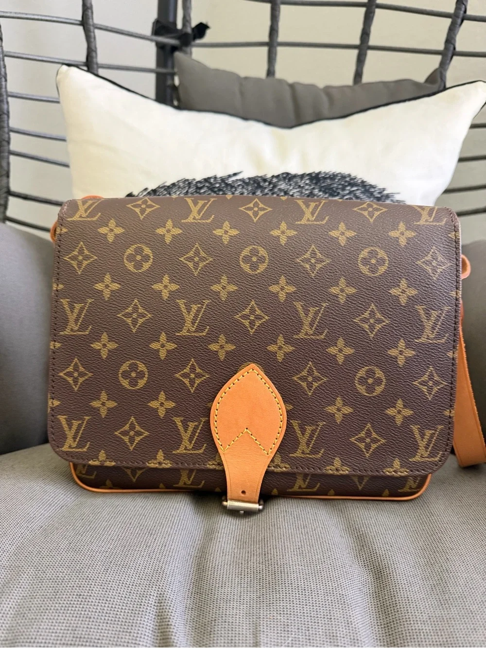 Louis Vuitton Monogram Messenger Bag - Brown with Tan Trim